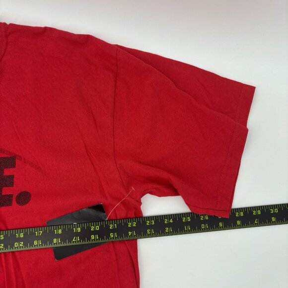 Nike North Houston Wolfpack T Shirt Mens Size Large Red College Loose Fit - Picture 5 of 6